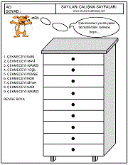 sıra kavramı çalışma sayfaları